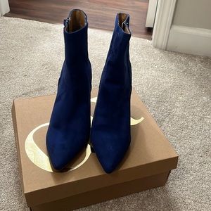 Royal blue booties only worn twice!